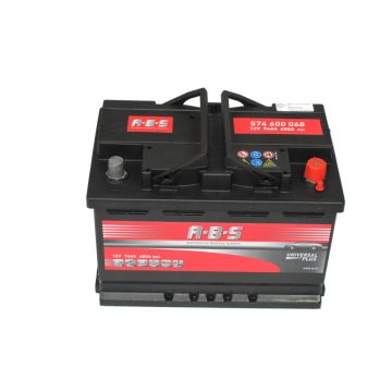   Abs Universal Plus - 12v 74ah - autó akkumulátor - jobb+ 574600068