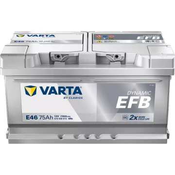   Varta Dynamic EFB - 12v 75ah - autó akkumulátor - jobb+ 575500073K262