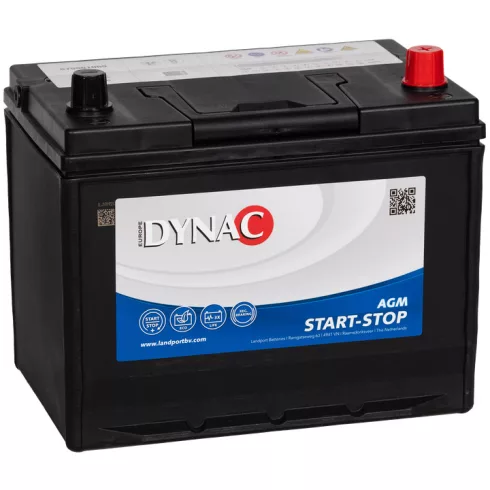 DYNAC Start-Stop AGM - 12v 75ah - autó akkumulátor - jobb+ 575901069