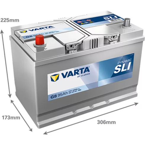 Varta Dynamic SLI - 12v 95ah - autó akkumulátor - bal+ *ázsia 595405083K262