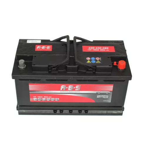 Abs Universal Plus - 12v 100ah - autó akkumulátor - jobb+ 600600080