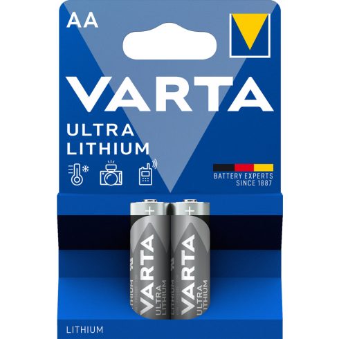 VARTA ULTRA LITHIUM ceruza/ AA/ LR06 elem BL2 6106301402