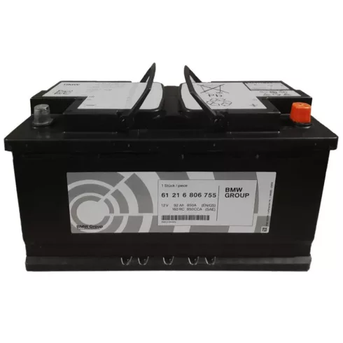 BMW OE AGM 12V 92Ah 900A Jobb+ akkumulátor 61216806755