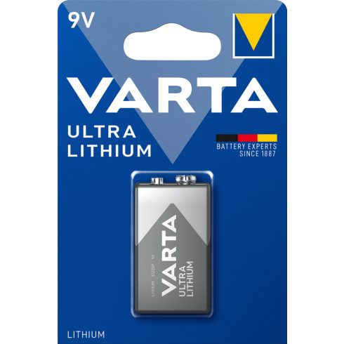 VARTA ULTRA LITHIUM 9 V-os/ E/ LR22 elem BL1 6122301401