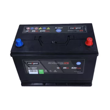   Maxgear (Japán) EFB Start-Stop 12V 85Ah 820A jobb+ autó akkumulátor 85-0027