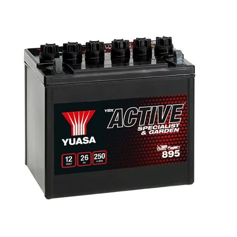 YUASA 12V 26Ah 250A Jobb+ Indító akkumulátor 895