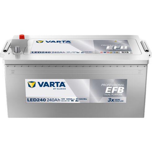 Varta Professional Dual Purpose EFB - 12v 240ah - meghajtó akkumulátor 932240120K312