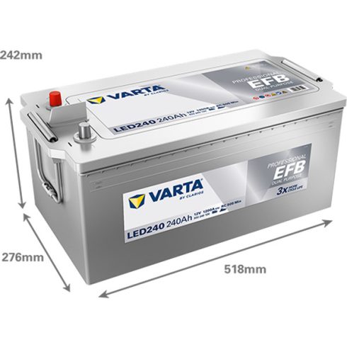 Varta Professional Dual Purpose EFB - 12v 240ah - meghajtó akkumulátor 932240120K312