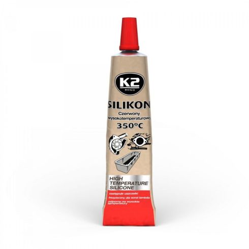 K2 RED SILICONE +350°C szilikon tömítő készítmény 21g B2450