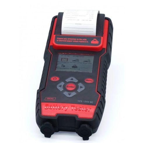 Ideal akkumulátor WET/EFB/GEL/AGM teszter nyomtatóval + tokkal BDT7000