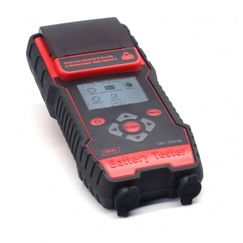 Ideal akkumulátor WET/EFB/GEL/AGM teszter nyomtatóval + tokkal BDT7000