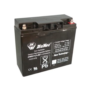   DIAMEC AGM akkumulátor, 12 V, 20 Ah, zárt, gondozásmentes DM12-20UPS
