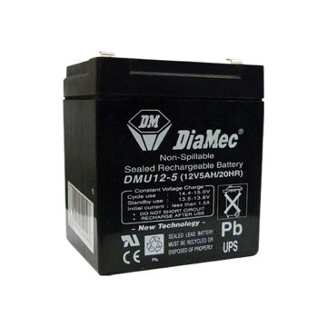   DIAMEC AGM akkumulátor, 12 V, 5 Ah, zárt, gondozásmentes DM12-5UPS