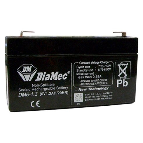 Diamec - 6V 1,3Ah - zárt savas akkumulátor DM6-1.3