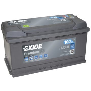 Exide Premium EA1000 12V 100Ah 900A Jobb+ akkumulátor