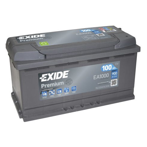 Exide Premium EA1000 12V 100Ah 900A Jobb+ akkumulátor