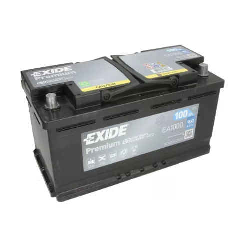 Exide Premium EA1000 12V 100Ah 900A Jobb+ akkumulátor