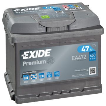 Exide Premium EA472 12V 47Ah 450A Jobb+ akkumulátor