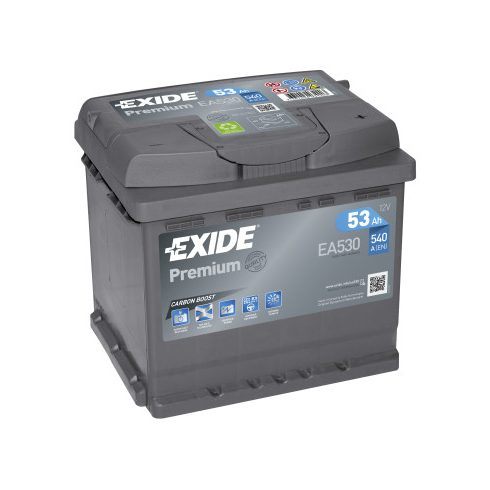 Exide Premium EA530 12V 53Ah 540A Jobb+ akkumulátor