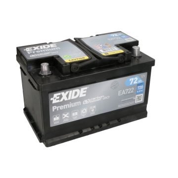EXIDE Premium 12V 72Ah 720A jobb+ autó akkumulátor EA722