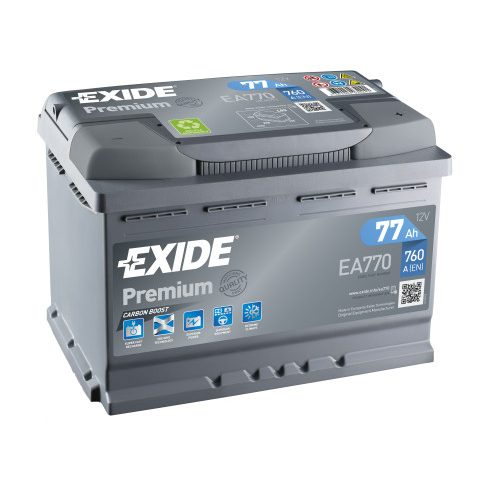 Exide Premium EA770 12V 77Ah 760A Jobb+ akkumulátor