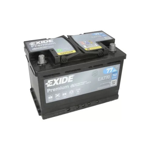 Exide Premium EA770 12V 77Ah 760A Jobb+ akkumulátor