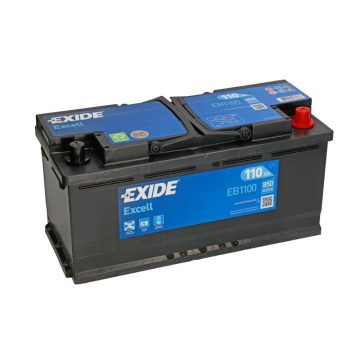 EXIDE Excell EB1100 12V 110Ah 850A Jobb+ akkumulátor
