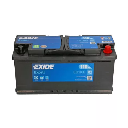 EXIDE Excell EB1100 12V 110Ah 850A Jobb+ akkumulátor