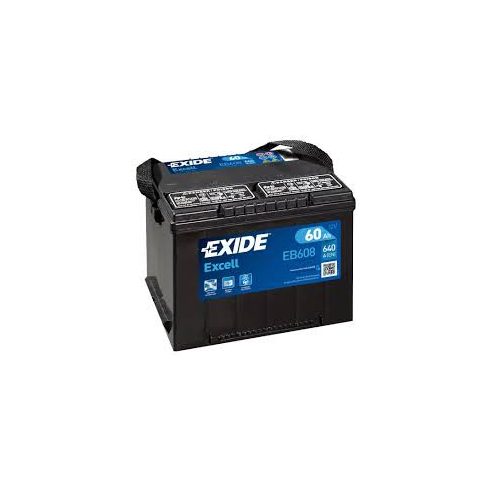 Exide Excell EB608 60Ah 640A Bal+ akkumulátor