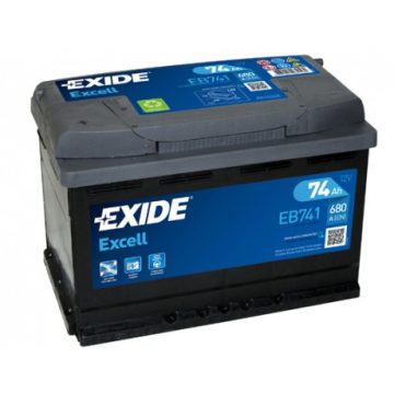 EXIDE Excell EB741 12V 74Ah 680A Bal+ akkumulátor