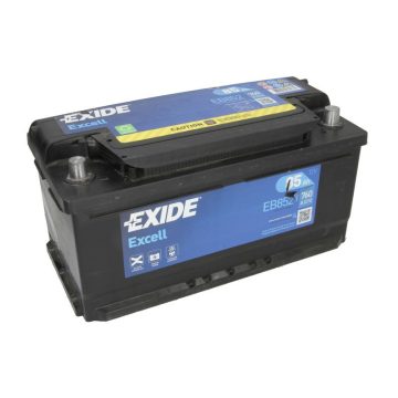 EXIDE Excell EB852 12V 85Ah 760A Jobb+ akkumulátor