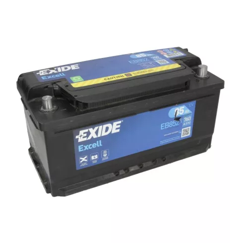 EXIDE Excell EB852 12V 85Ah 760A Jobb+ akkumulátor