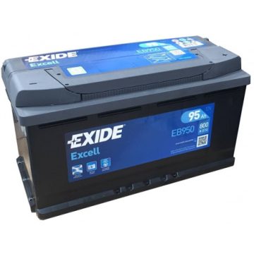 Exide Excell EB954 12V 95Ah 720A Jobb+ akkumulátor