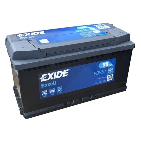 Exide Excell EB954 12V 95Ah 720A Jobb+ akkumulátor