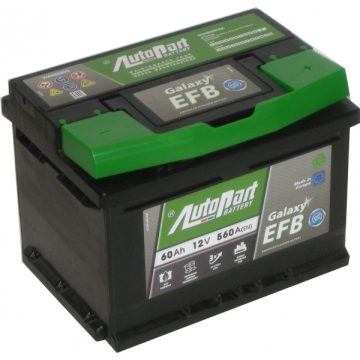   AutoPart Galaxy Efb Start-Stop EFB560 12V 60Ah 560A Jobb+ autó akkumulátor