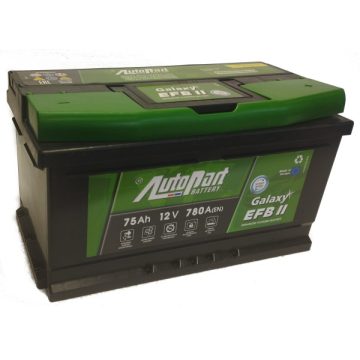   AutoPart Galaxy Efb Start-Stop 12V 75Ah 780A Jobb+ autó akkumulátor EFB575