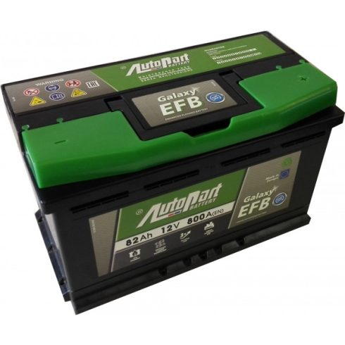 AutoPart Galaxy Efb Start-Stop EFB582 12V 82Ah 800A Jobb+ autó akkumulátor