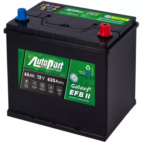AutoPart Galaxy Efb Start-Stop 12V 65Ah 620A Jobb+ autó akkumulátor EFB965