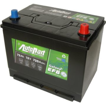   AutoPart Galaxy Efb Start-Stop 12V 72Ah 750A Jobb+ autó akkumulátor EFB972