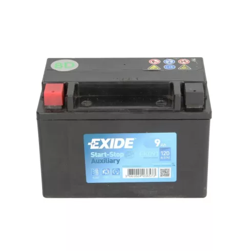 EXIDE 12v 9ah bal+ AGM *YTX9 Indító akkumulátor EK091