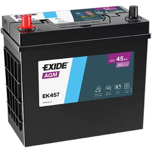 Exide AGM 12V 45Ah/380A START&STOP Indító akkumulátor EK457