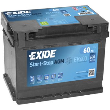 EXIDE MAXXIMA EK600 12V 60Ah 680A Jobb+ akkumulátor