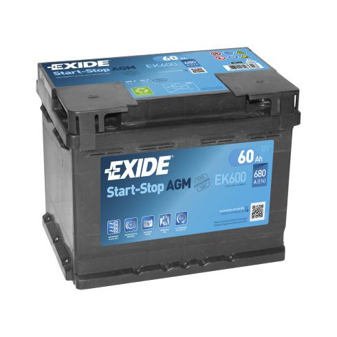 EXIDE MAXXIMA EK600 12V 60Ah 680A Jobb+ akkumulátor