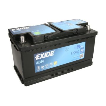   EXIDE Start-Stop AGM 12V 96Ah 850A jobb+ autó akkumulátor EK960