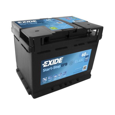 EXIDE ECM EL600 12V 60Ah 640A Jobb+ akkumulátor