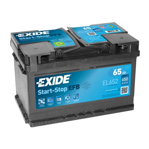 EXIDE ECM EL652 12V 65Ah 650A Jobb+ akkumulátor