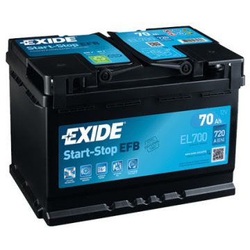 EXIDE ECM EL700 12V 70Ah 720A Jobb+ akkumulátor