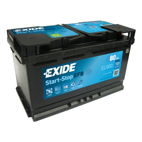 EXIDE ECM EL800 12V 80Ah 720A Jobb+ akkumulátor