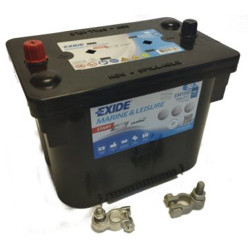 Exide AGM 12V 50Ah 800A meghajtó akkumulátor Bal+ EM1000