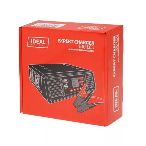 Ideal EXPERT CHARGER 100 LCD 12V 100A automata akkumulátor töltő EXCHARGE100